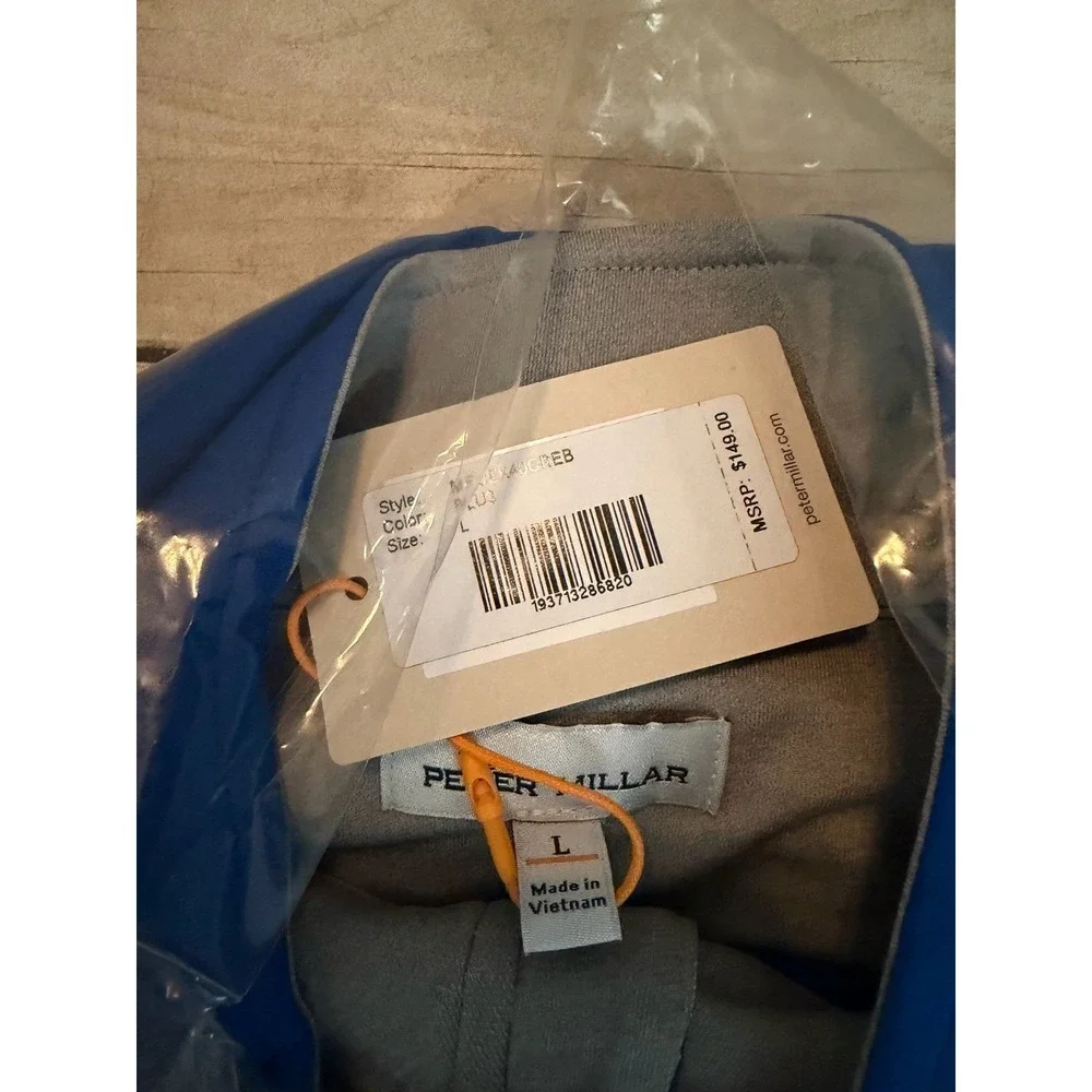 Peter Millar Quarter Zip, Perth, Creighton Bluejay Large